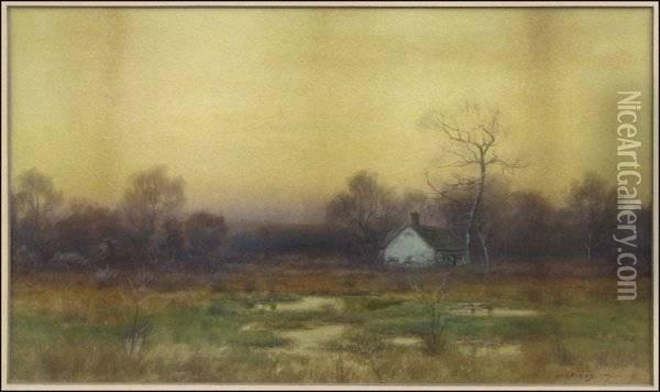 Cottage In Thecountryside Oil Painting - William Crothers Fitler