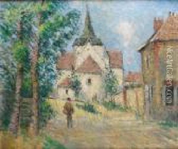 L'eglise Du Village Oil Painting - Gustave Loiseau