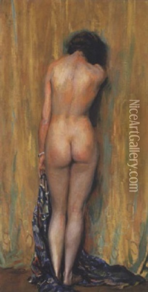 Standing Nude Oil Painting - Guy Rose