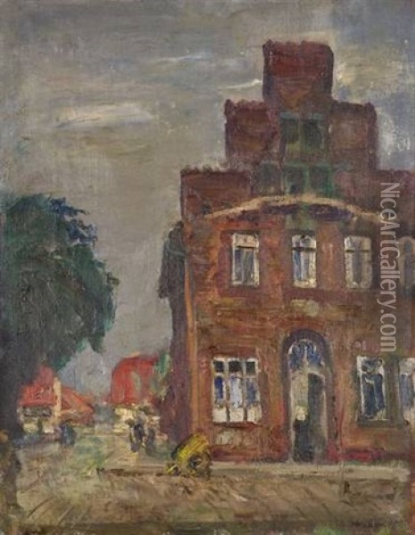Gemeindehaus In Travemunde Oil Painting - Ulrich Huebner