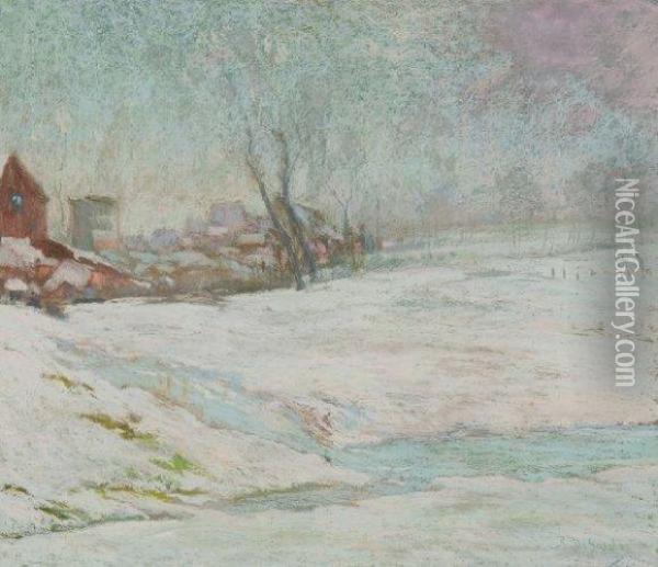 Paysage Hivernal Oil Painting - Rodolphe De Saegher