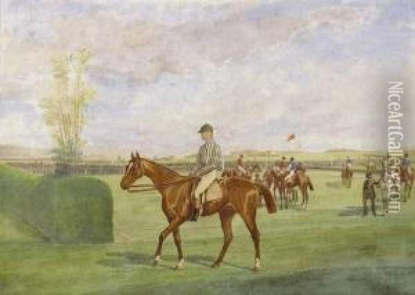 Harry Monte Par Cassidy 
Appartenant A Monsieur Le Comte De Cossette, 1er Juin 1863, Vincennes Oil Painting - Jonny Audy