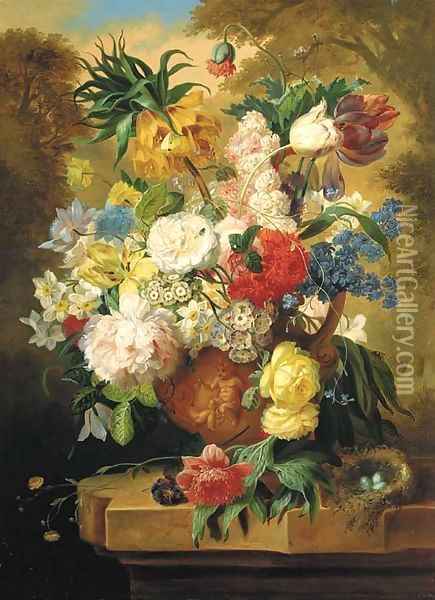 Flowers Oil Painting - William John Wainwright