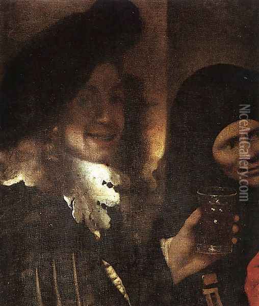 The Procuress [detail: 2] Oil Painting - Jan Vermeer Van Delft