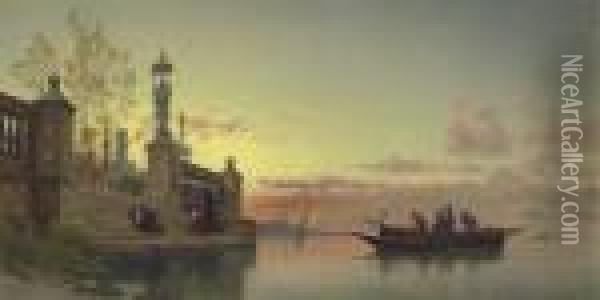 Prayers At Dawn, Venice Oil Painting - Hermann David Salomon Corrodi