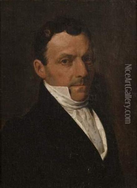Portrait D'homme Oil Painting - Louis Leopold Boilly