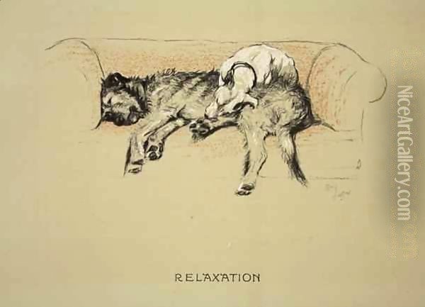 Relaxation Oil Painting - Cecil Charles Aldin