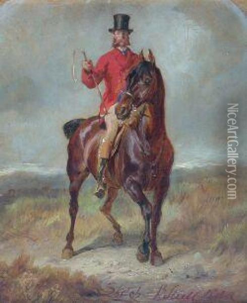 Master Of Hounds Oil Painting - Gourlay Steell