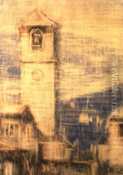 Kirche Im Maggiatal Oil Painting - Christian Rohlfs