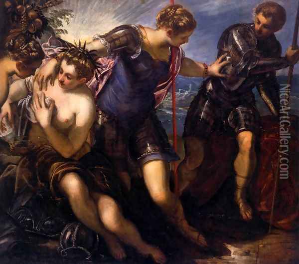Minerva Sending Away Mars from Peace and Prosperity Oil Painting - Paolo Veronese (Caliari)