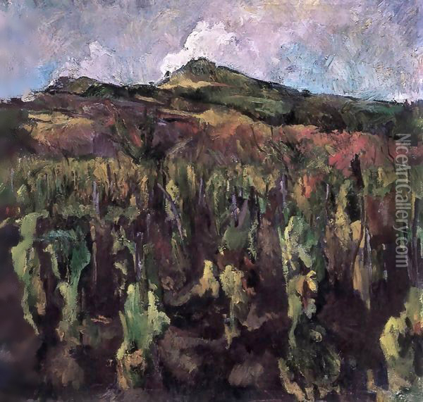 Vineyard at Szentendre 1930 Oil Painting - Bela Kadar