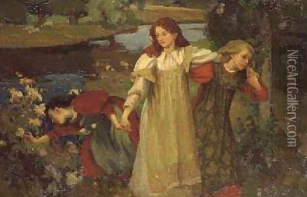 The Bonnie Banks OFordie 1897 Oil Painting - Charles Hodge Mackie