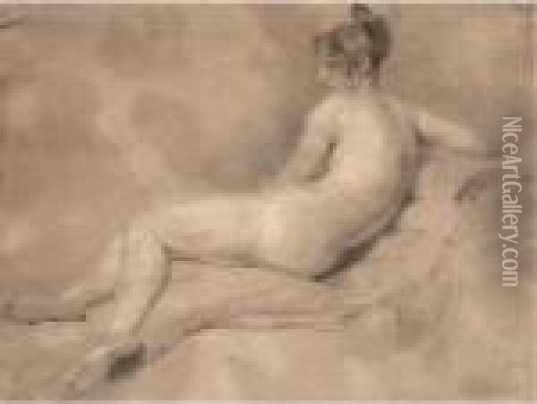 Reclining Female Nude Oil Painting - William Etty