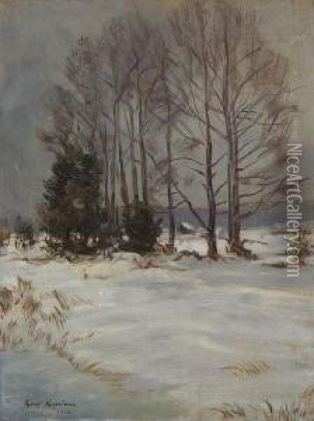Russische
 Winterlandschaft Oil Painting - Konstantin Alexeievitch Korovin