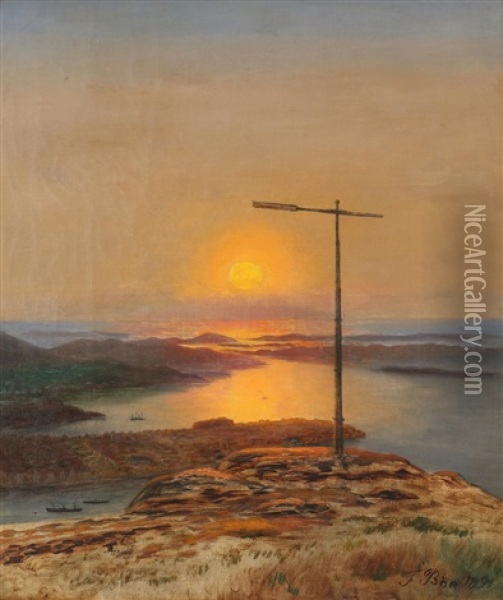 Fra Sandviksfloyen, Bergen Oil Painting - Frants Diderik Boe