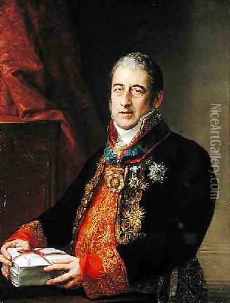 Portrait of Juan Miguel de Grijalba 1825 Oil Painting - Vicente Lopez y Portana