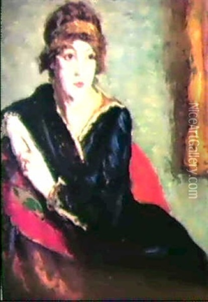 Lillian Oil Painting - Robert Henri