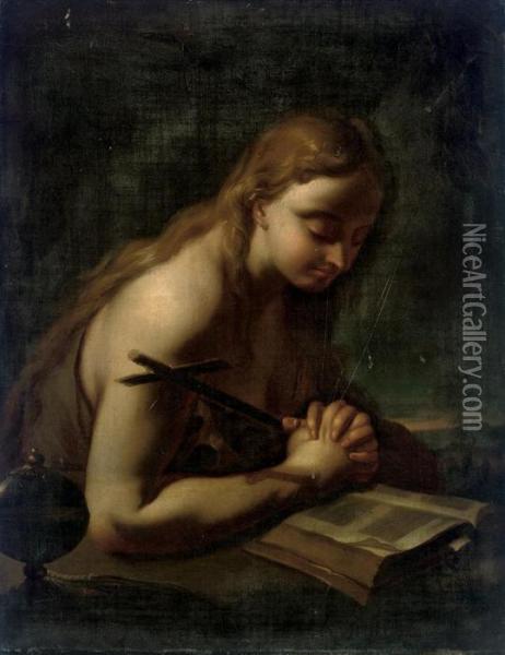 The Penitent Magdalen Oil Painting - Francesco Trevisani
