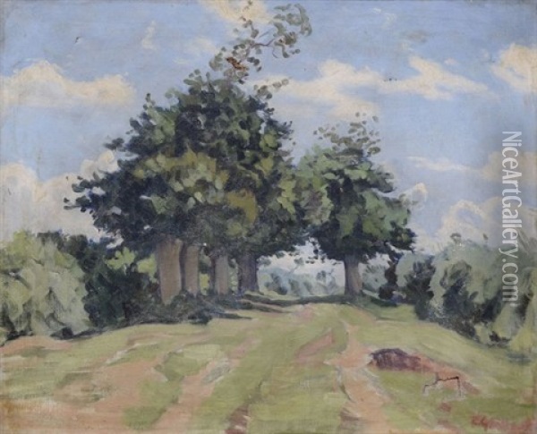 Allee D'arbres Oil Painting - Charles Victor Guilloux