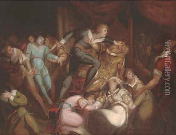 Hamlet the Final Act Oil Painting - Richard Westall