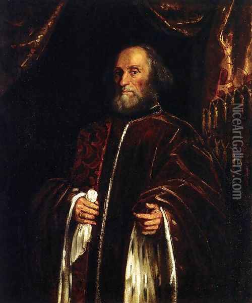 Portrait of a Senator 3 Oil Painting - Jacopo Tintoretto (Robusti)