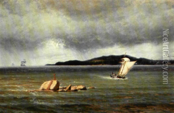 En Tordebyge I Den Finske Skaergard Oil Painting - Vilhelm Karl Ferdinand Arnesen