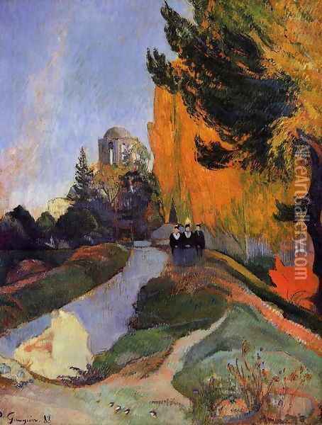 Les Alychamps Oil Painting - Paul Gauguin