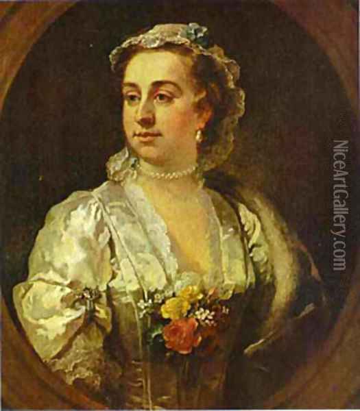 Mrs Catherine Edwards 1739 Oil Painting - William Hogarth