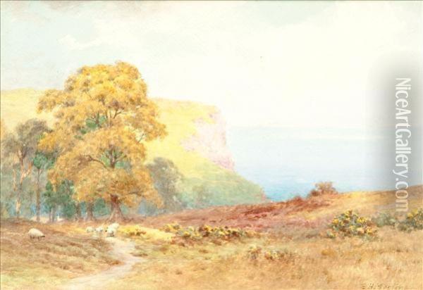 Near Salcombe Oil Painting - Henry Elliot