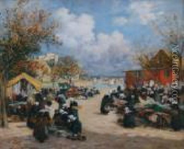 Scene De Marche En Bretagne Oil Painting - Fernand Marie Eugene Legout-Gerard