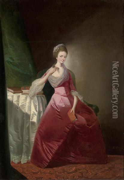 Portrait Of A Lady Oil Painting - Edward Alcock