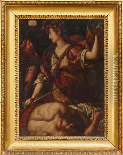 Judith And Holofernes Oil Painting - Giulio Cesare Procaccini