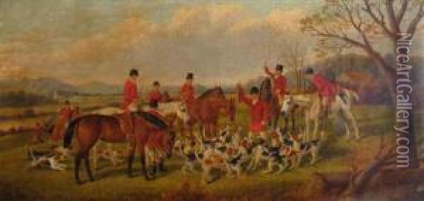 Hunting Scene Oil Painting - Herbert Menzies Marshall