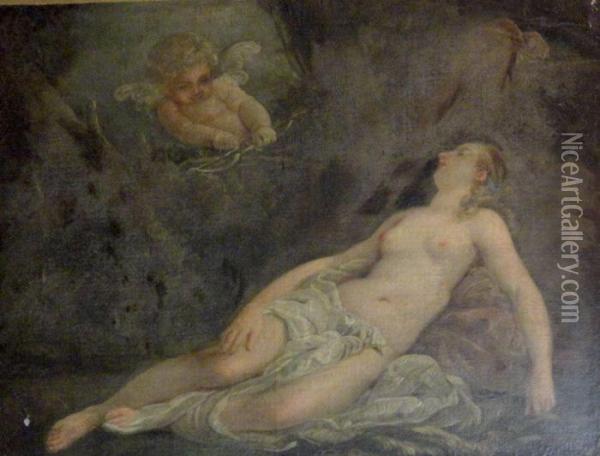 Venus Endormie Oil Painting - Nicolas Rene Jollain