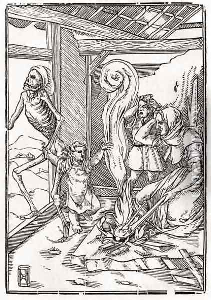 Death comes for the Child Oil Painting - Hans Holbein the Younger