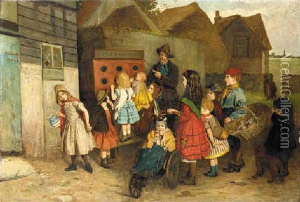 The Peepshow Oil Painting - John Burr
