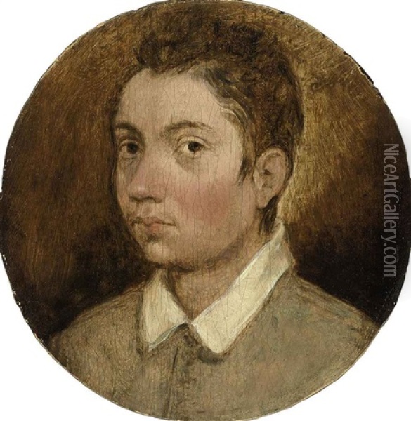 Portrait Of A Young Man Oil Painting - Pieter Brueghel the Younger