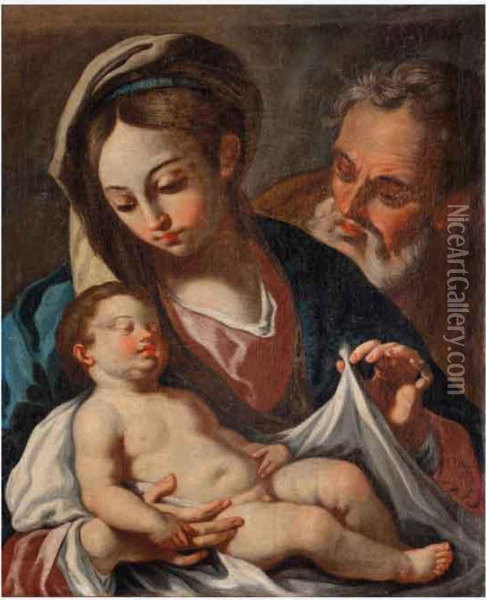 Madonna Con Il Bambino Oil Painting - Gennaro Sarnelli