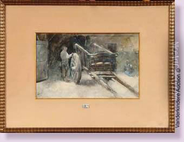A La Ferme Oil Painting - Jan Toorop