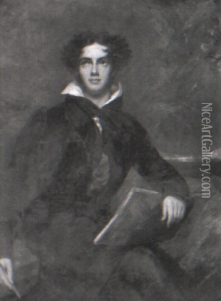 Portrait Of A Young Man (lord Byron?) Oil Painting - Thomas Lawrence