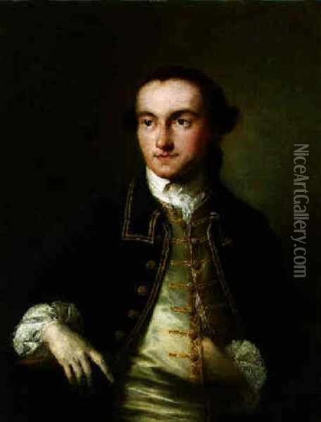 Portrait Of James Hanson Oil Painting - Thomas Frye