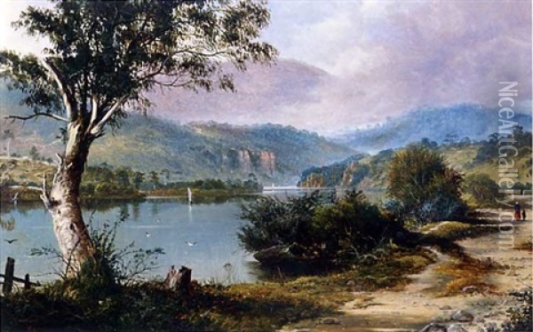 Tasmanian Landscape Oil Painting - James Haughton Forrest