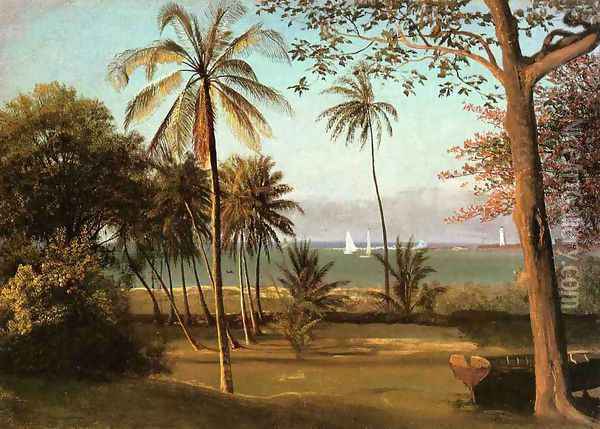Florida Scene Oil Painting - Albert Bierstadt