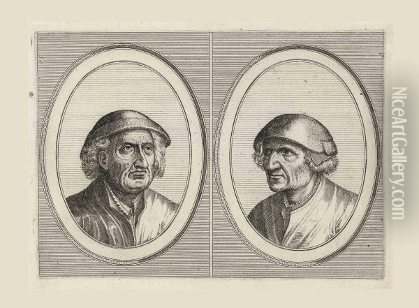 Heads Of Peasants And Country-women Oil Painting - Pieter The Elder Brueghel
