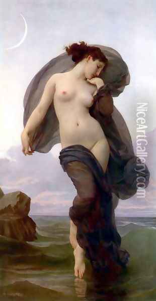 Le crepuscule (Twilight) (or Evening Mood) Oil Painting - William-Adolphe Bouguereau
