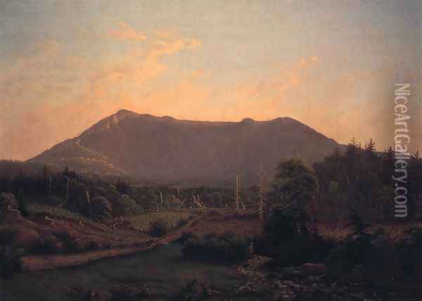 Mount Mansfield from Underhill Oil Painting - Charles Louis Heyde