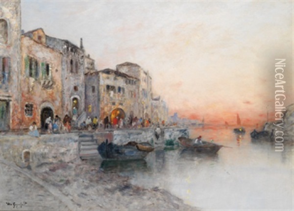 Motiv Aus Venedig Oil Painting - Wilhelm von Gegerfelt