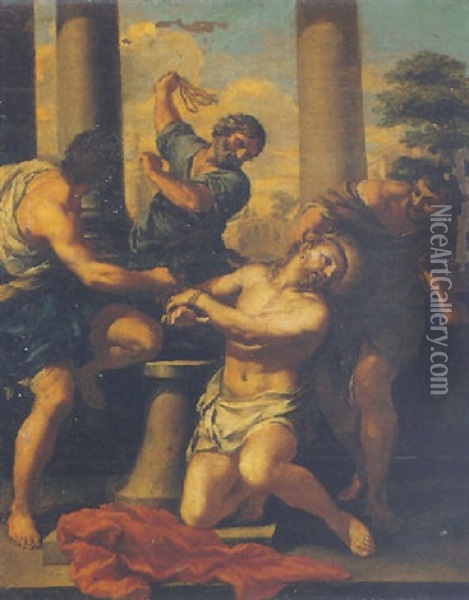The Flagellation Of Christ Oil Painting - Pietro Locatelli