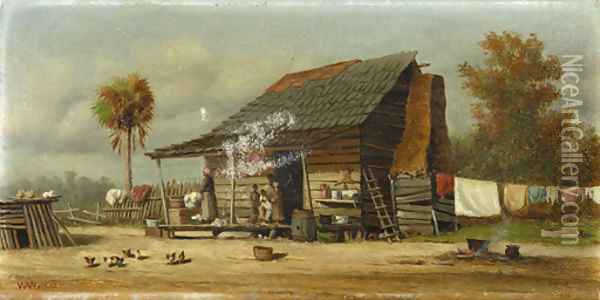 Cabin 3 Oil Painting - William Aiken Walker