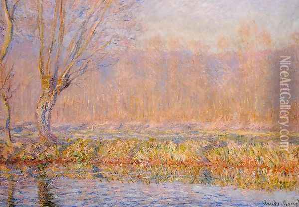 The Willow Aka Spring On The Epte Oil Painting - Claude Oscar Monet